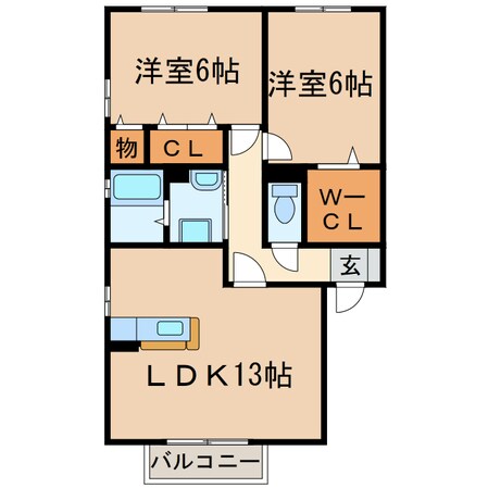 パルクＦＵの物件間取画像